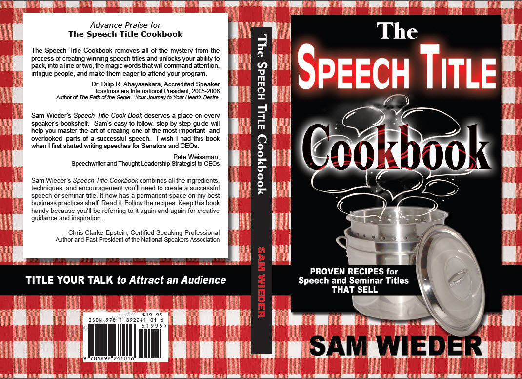 Speech Title Cookbook